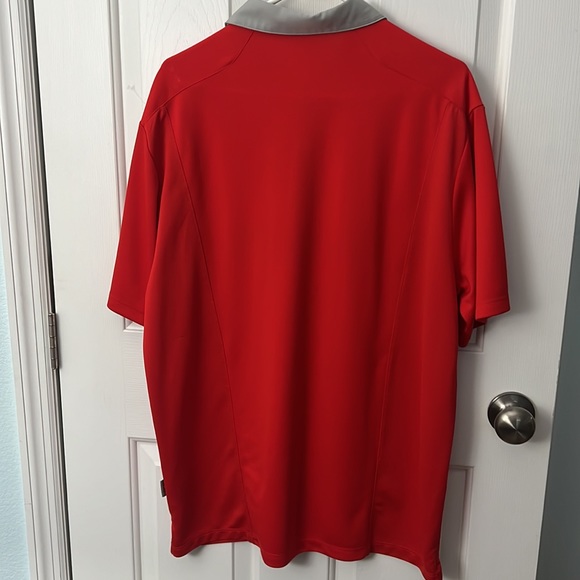Ohio State Buckeyes OSU Nike Polo Red Men's Size Large Dri Fit NWOT - Picture 3 of 4